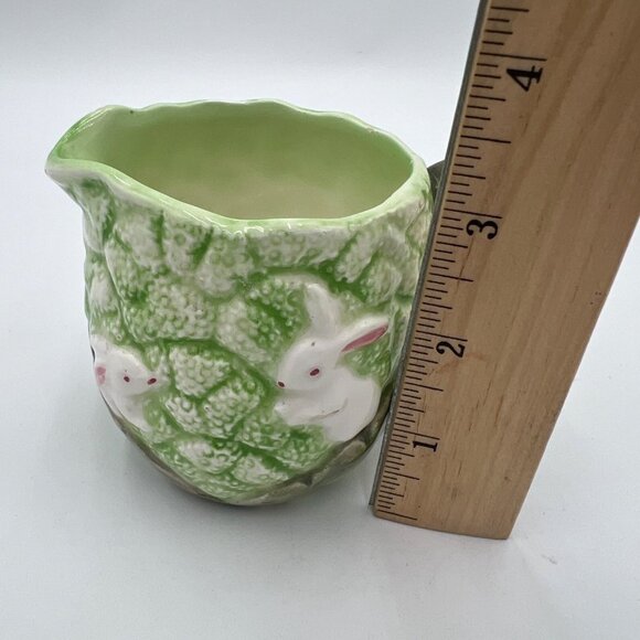 hand painted takahashi rabbit creamer mini pitcher syrup holder great child size - Picture 9 of 10
